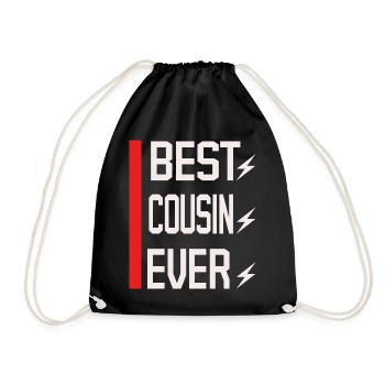 Citation du meilleur cousin de tous les temps - Sac de sport léger - noir - Devant