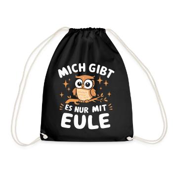 oiseau de nuit hibou hibou oiseau - Sac de sport léger - noir - Devant