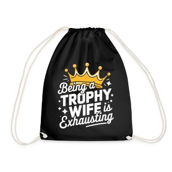 Femme Épouse Partenaire Famille Marié - Sac de sport léger - noir - Devant