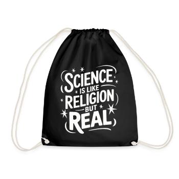 Atheismus Atheist Anti-Religion Agnostiker - Turnbeutel - Schwarz - Vorne