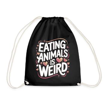 Végétarien Végétalien Végétarien Végétarien - Sac de sport léger - noir - Devant