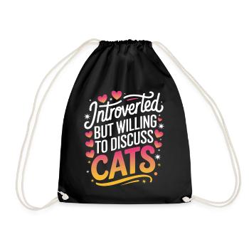 Introverti, antisocial, introverti - Sac de sport léger - noir - Devant