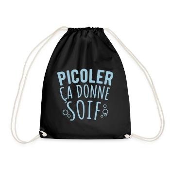 Picoler ça donne soif - Sac de sport léger - noir - Devant