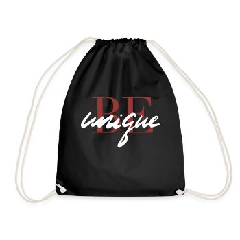 be unique - Drawstring Bag - black - Front