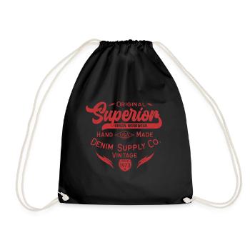 Denim vintage original de vêtements de travail urbains supérieurs - Sac de sport léger - noir - Devant