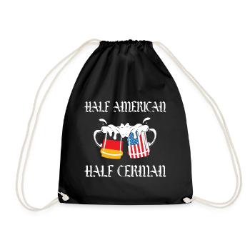 Beer Origins American German - Drawstring Bag - black - Front