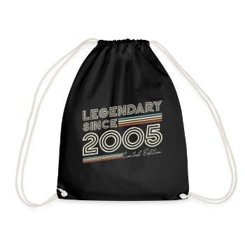 Légendaire depuis 2005 millésime anniversaire - Sac de sport léger - noir - Devant
