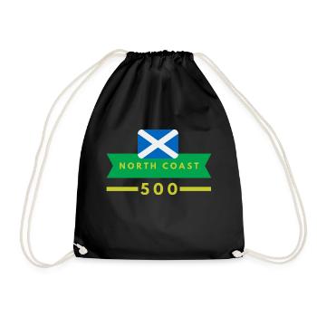 north coast 500 scotland - Drawstring Bag - black - Front
