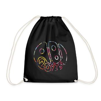 Abi 2025 Groovy Abiball Matura Geschenk - Turnbeutel - Schwarz - Vorne