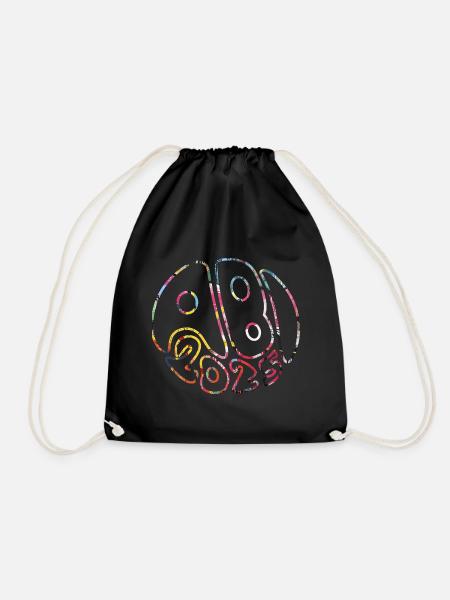 Abi 2025 Groovy Abiball Matura Geschenk - Turnbeutel - Schwarz