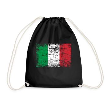 Bella Italien Schoenes Italien - Turnbeutel - Schwarz - Vorne