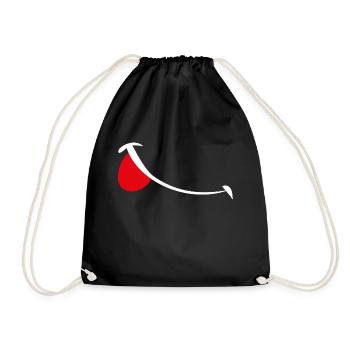 Sourire smail - Sac de sport léger - noir - Devant