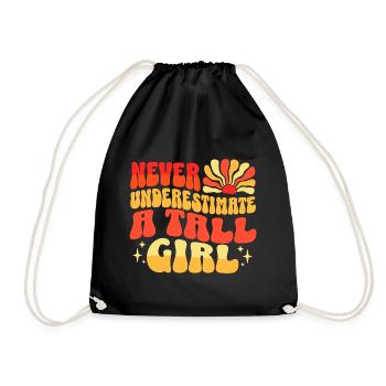 Never Underestimate Big Girl - Drawstring Bag - black - Front