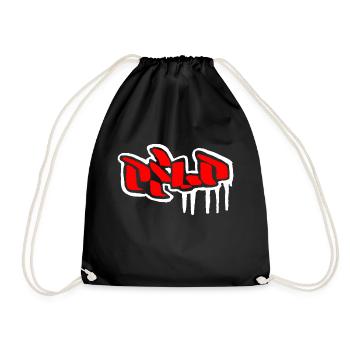 Oslo Grafitti - Drawstring Bag - black - Front