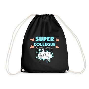Super Collègue De Ouf Citation Homme Femme - Sac de sport léger - noir - Devant