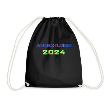 Abschluss 2024 - Turnbeutel - Schwarz - Vorne