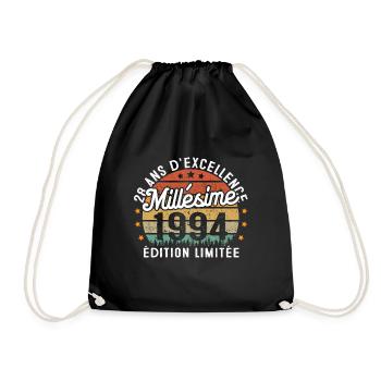 Cadeau d'anniversaire 28 Ans Millésime 1994 - Sac de sport léger - noir - Devant