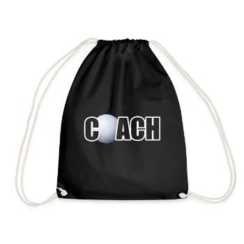 Volleyball Coach Design - For the best coach - Drawstring Bag - black - Front