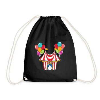 Circus circus tent circus director - Drawstring Bag - black - Front