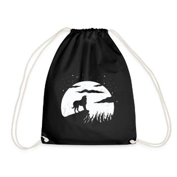 Bouvier des Flandres Chien Chien - Sac de sport léger - noir - Devant