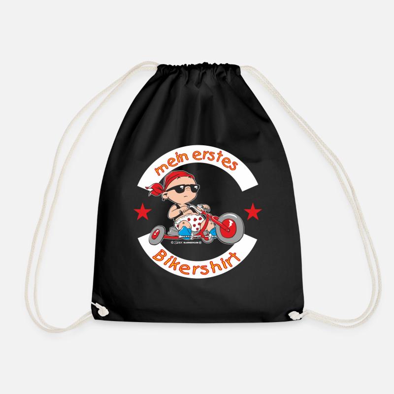 mein erstes Bikershirt - RAHMENLOS Baby - Turnbeutel - Schwarz