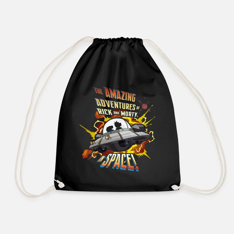 Rick And Morty Amazing Adventures In Space - Turnbeutel - Schwarz