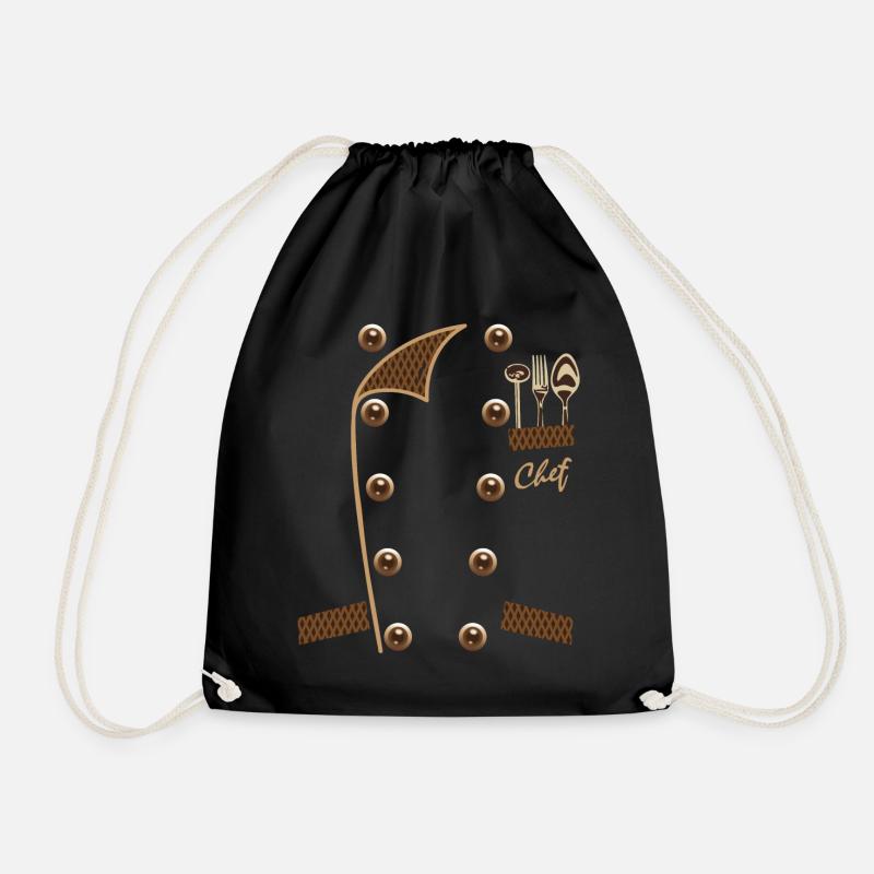Chef Uniforme Drôle Chef - Sac de sport léger - noir