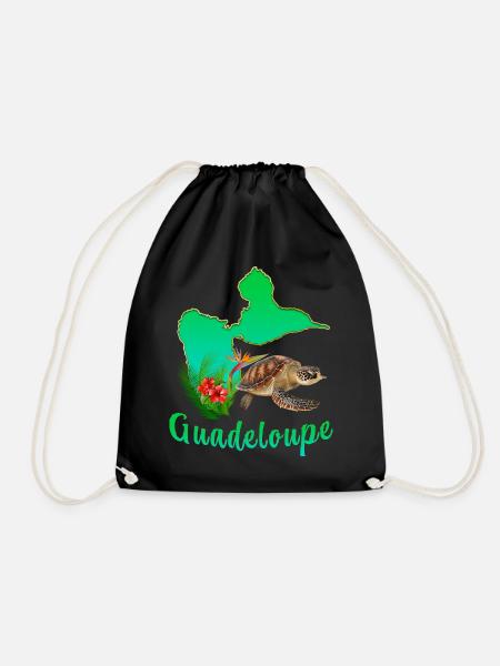 Guadeloupe Tortue Tropicale Paradis 971 - Sac de sport léger - noir