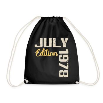 Juillet 1978 Chemise D’anniversaire Juillet 1978 - Sac de sport léger - noir - Devant
