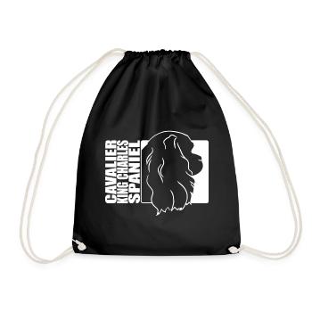 Cavalier King Charles Spaniel Profil Chien Wilsigns - Sac de sport léger - noir - Devant