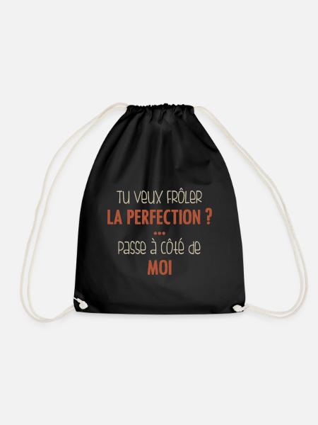 Tu veux froler la perfection - Sac de sport léger - noir