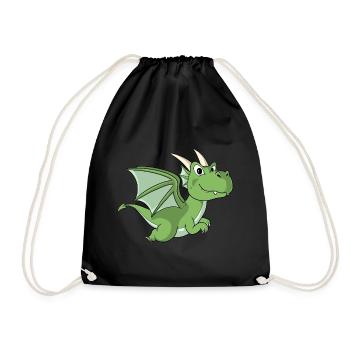 Sweet Dragon Cartoon Dragon - Sac de sport léger - noir - Devant
