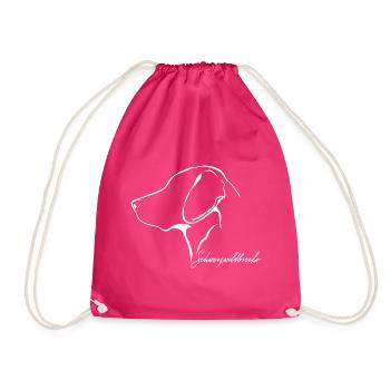 SCHWARZWILDBRACKE Profil Hunde Jagdhund Wilsigns - Turnbeutel - Fuchsia - Vorne