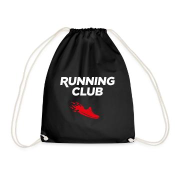 Lauf-Club - Turnbeutel - Schwarz - Vorne