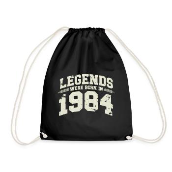 1984 Vintage Born Legends Cadeau d’anniversaire - Sac de sport léger - noir - Devant