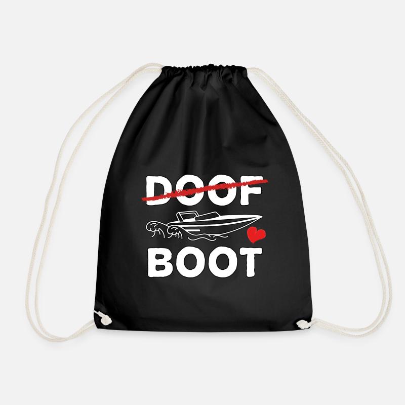 Bootsfahrer - Bootsbesitzer Fans - Turnbeutel - Schwarz