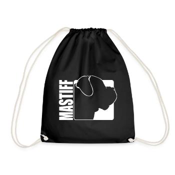 Mastiff Profil Chien Chiens Wilsigns - Sac de sport léger - noir - Devant