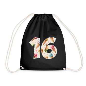 CREAM NUMÉRO 16 ANS CREAM 16E ANNIVERSAIRE - Sac de sport léger - noir - Devant