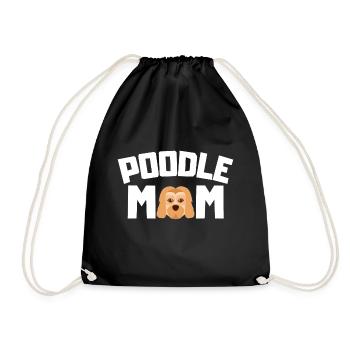 Caniche Maman Chiens Animal de compagnie Fête des Mères Cadeau Caniche - Sac de sport léger - noir - Devant