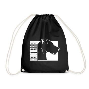 Heath Terrier Profile Dogs Hunting Dogs Wilsigns - Drawstring Bag - black - Front