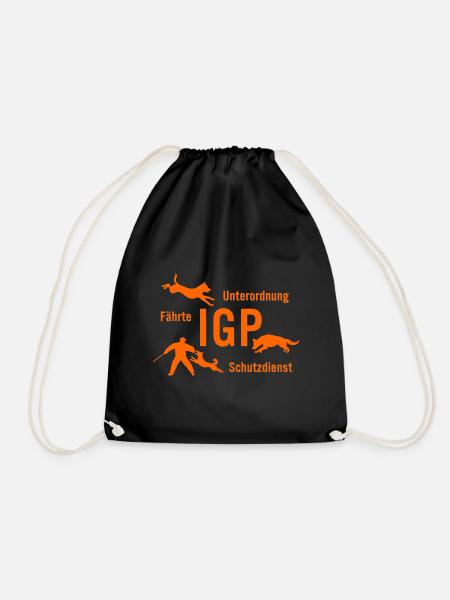 IGP Hundesport - orange - Turnbeutel - Schwarz