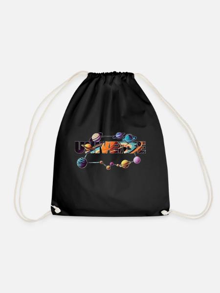 Universe - Drawstring Bag - black