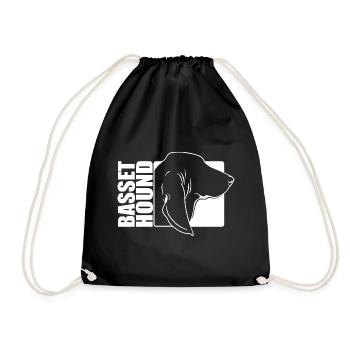 Basset Hound Profile Chiens Chien Wilsigns - Sac de sport léger - noir - Devant