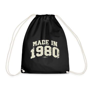 1980 ' s Vintage Born Legends cadeau d’anniversaire - Sac de sport léger - noir - Devant