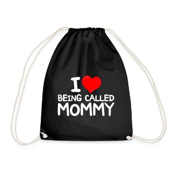 Idée Drôle Pour Mamans J'Adore Être Appelée Maman - Sac de sport léger - noir - Devant