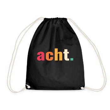 8. Geburtstag Acht 8 Jahre Kinder Kind - Turnbeutel - Schwarz - Vorne