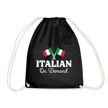 Traducteur Italien Interprète Italien - Sac de sport léger - noir - Devant