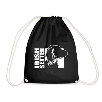 Profil de setter irlandais Chiens Dog Wilsigns - Sac de sport léger - noir - Devant