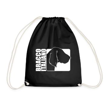Bracco Italiano Profil Jagdhund Jagdhunde Wilsigns - Turnbeutel - Schwarz - Vorne
