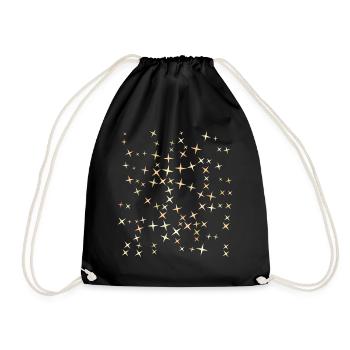 Joyeuses étoiles de Noël - Sac de sport léger - noir - Devant